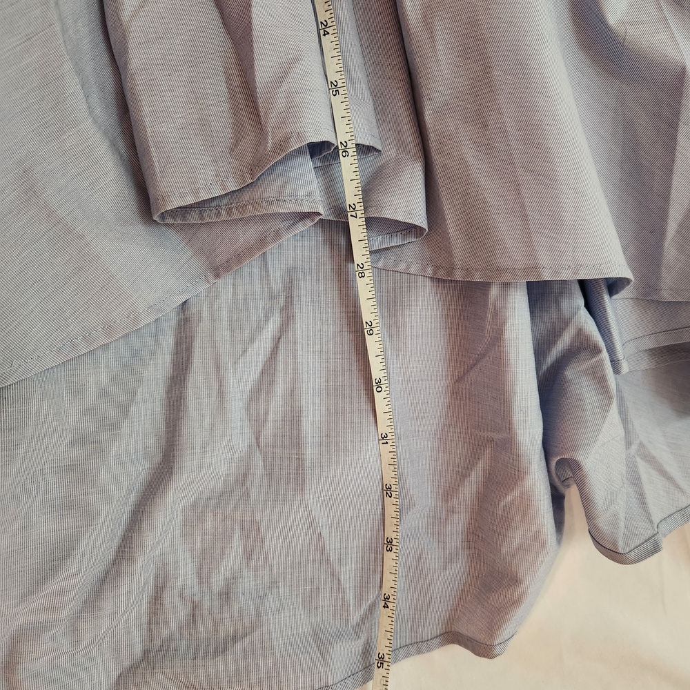 Banana Republic Rare Light Blue Asymmetrical Hem Skirt A Line High Waist Midi - Picture 10 of 10